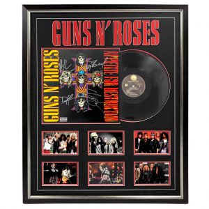 Music - Guns N' Roses - Appetite For Destruction Signed & Framed Album #34032