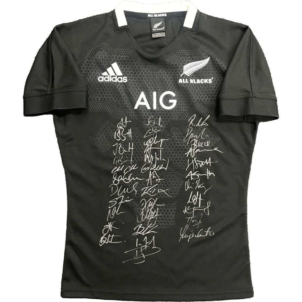 New Zealand All Blacks Rugby Entire Team Signed Jersey Autograph Shirt