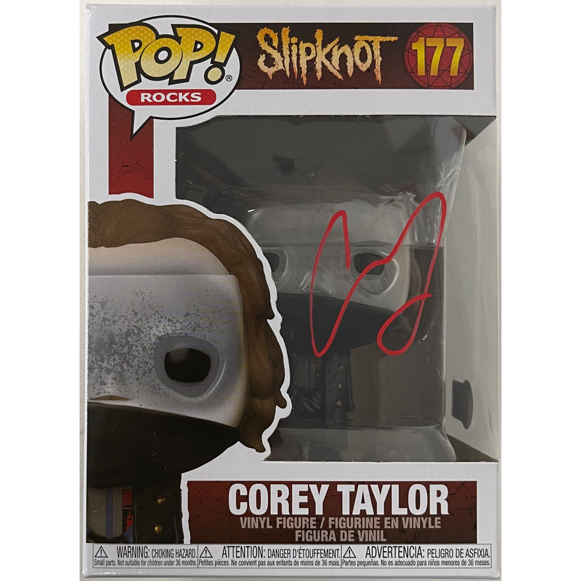 Corey Taylor – “Slipknot” #177 Autographed Funko Pop! Vinyl (Beckett WL72203)