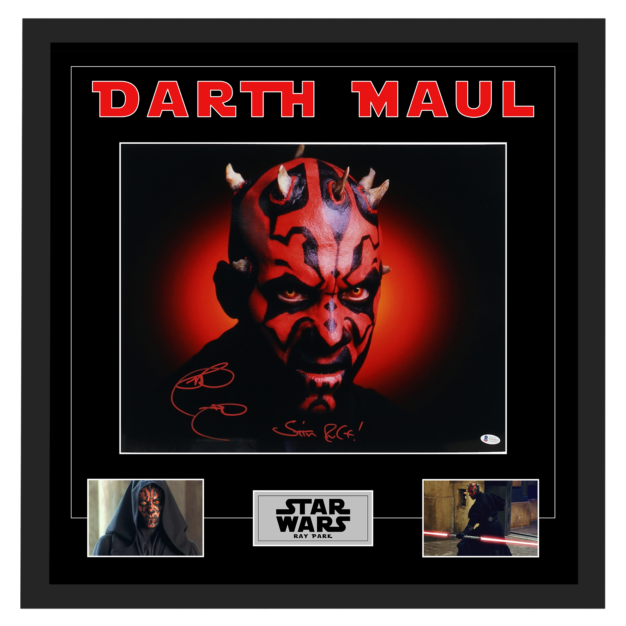 RAY PARK – Star Wars Darth Maul Signed & Framed 16×20 ...