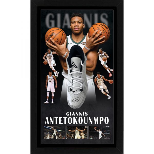 Basketball - Giannis Antetokounmpo Signed Milwaukee Bucks Jersey w/  Champions Backdrop (JSA COA), Taylormade Memorabilia