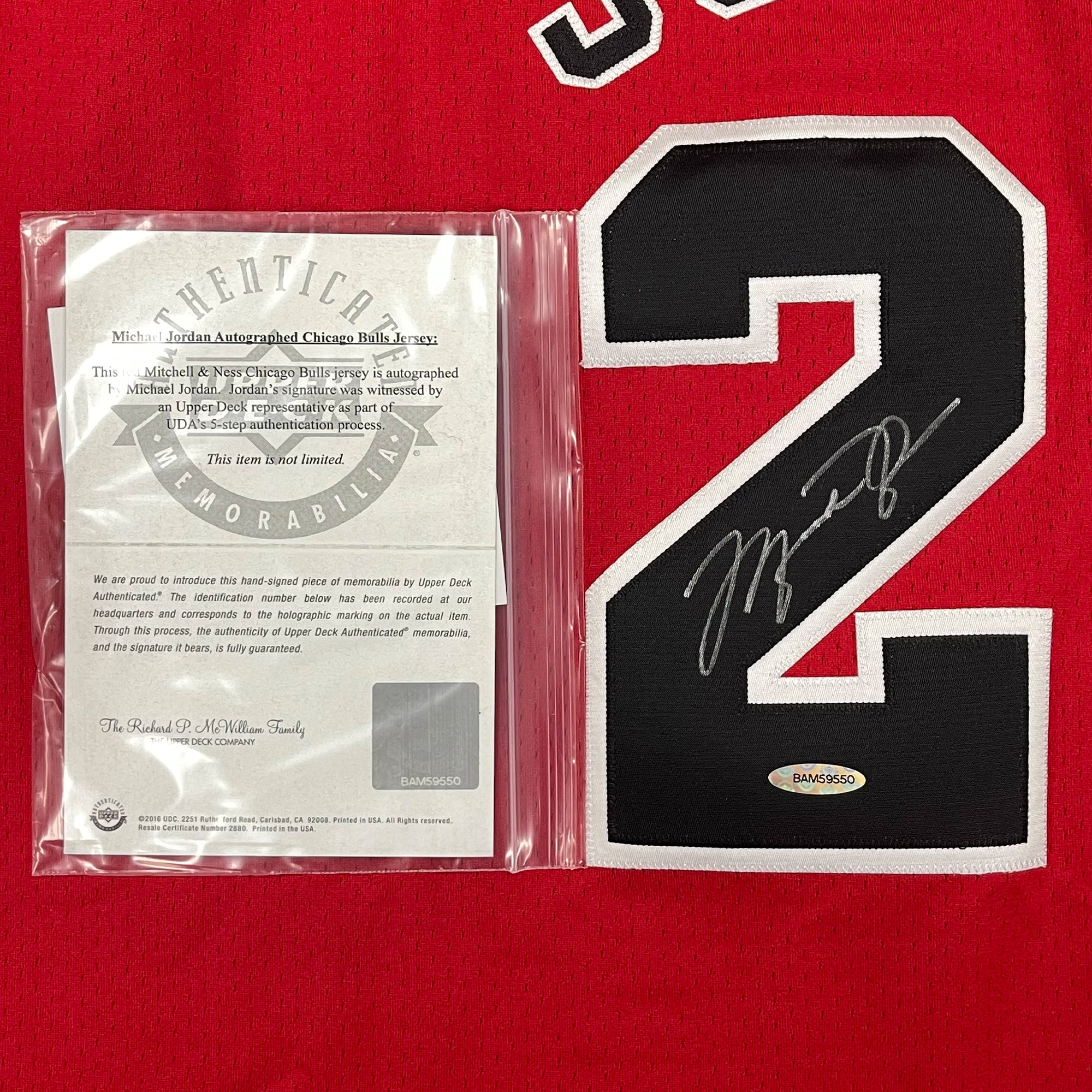 Michael Jordan Signed Chicago Bulls Jersey - Authentic Memorabilia