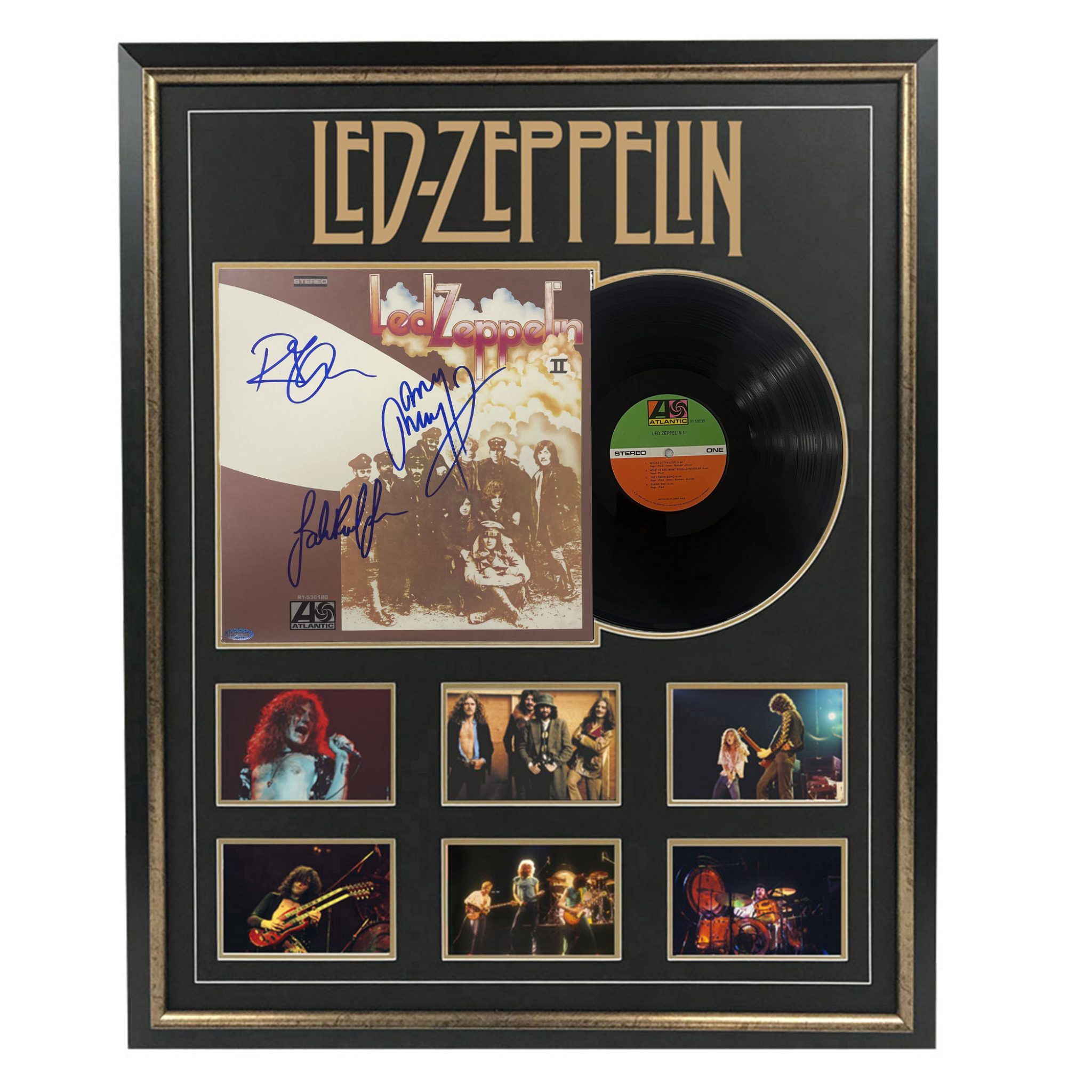 Music Led Zeppelin Led Zeppelin II Signed & Framed Album Cover