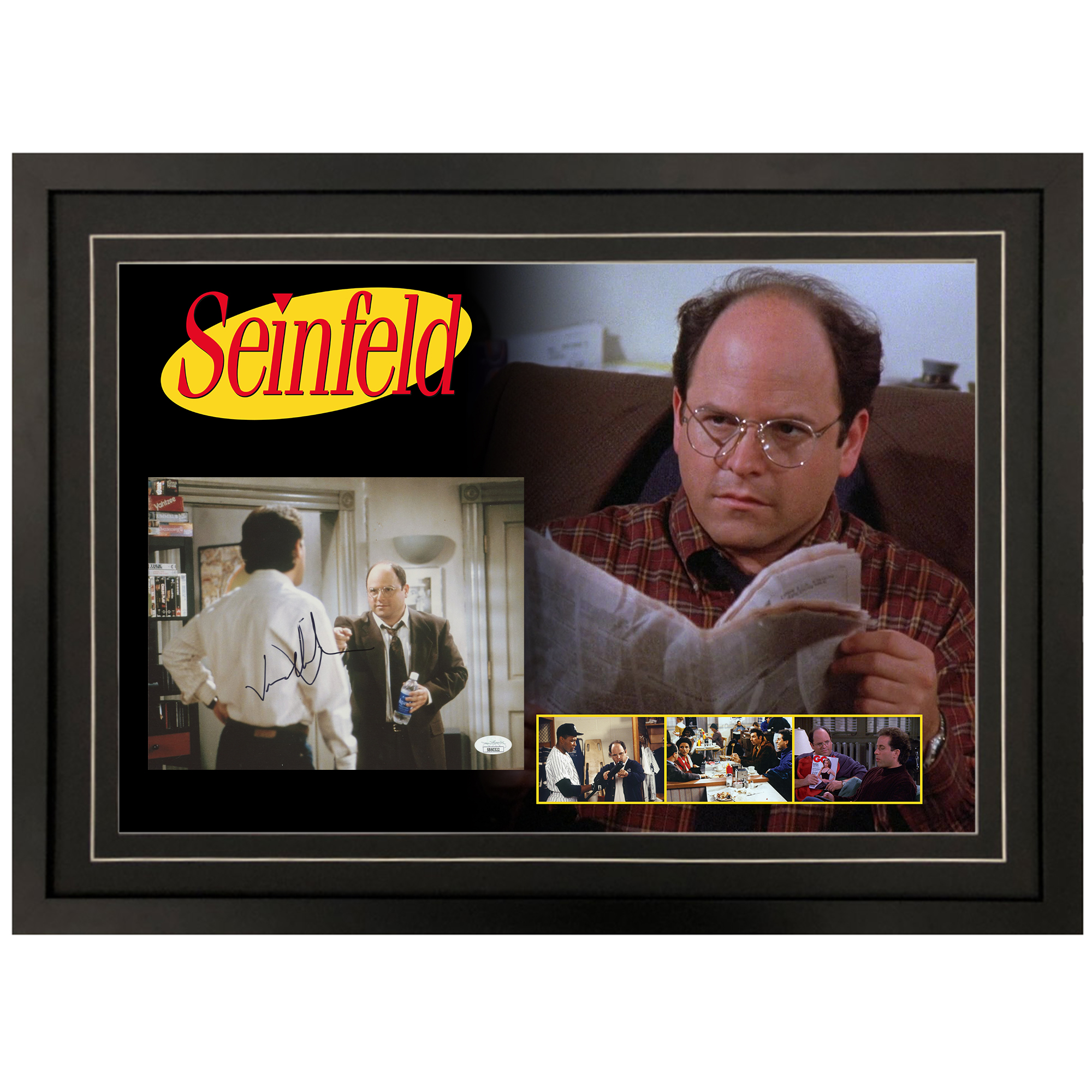 Jason Alexander Signed & Framed Seinfeld George Costanza 8×1...