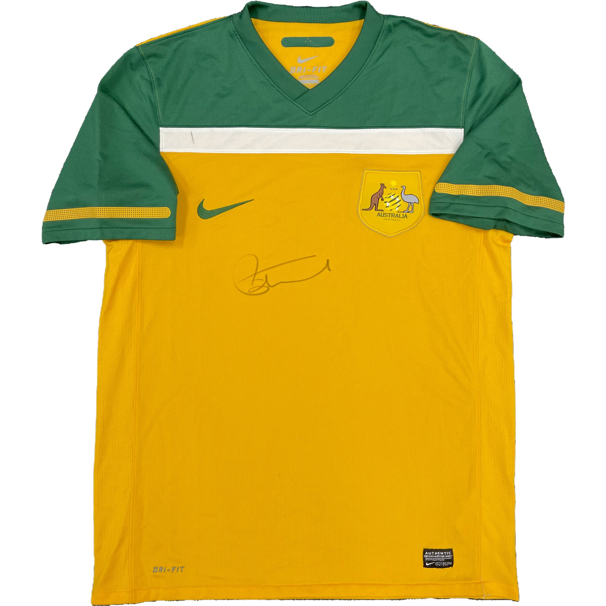 Socceroos Tim Cahill Signed & Framed Jersey Taylormade Memorabilia