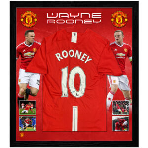 Soccer - Wayne Rooney Signed & Framed 2015 Manchester United Jersey (Beckett)
