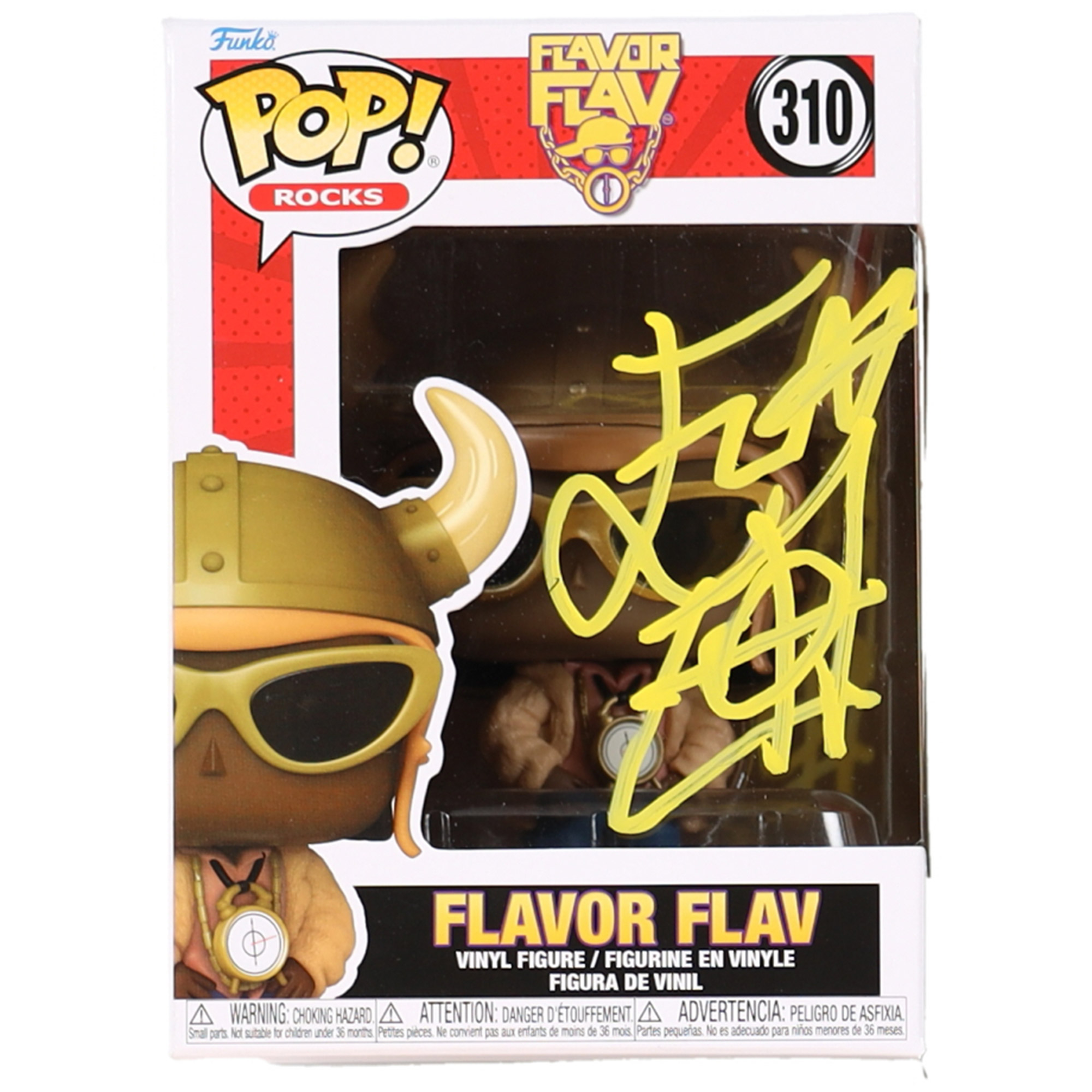 Flavor Flav #310 Autographed Funko Pop! Vinyl Figure (JSA COA)