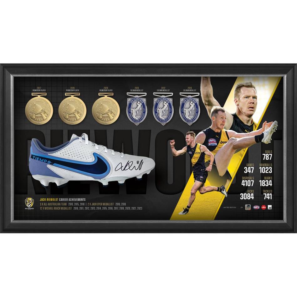 Richmond Tigers – JACK RIEWOLDT RETIREMENT SIGNED BOOT DISPLAY