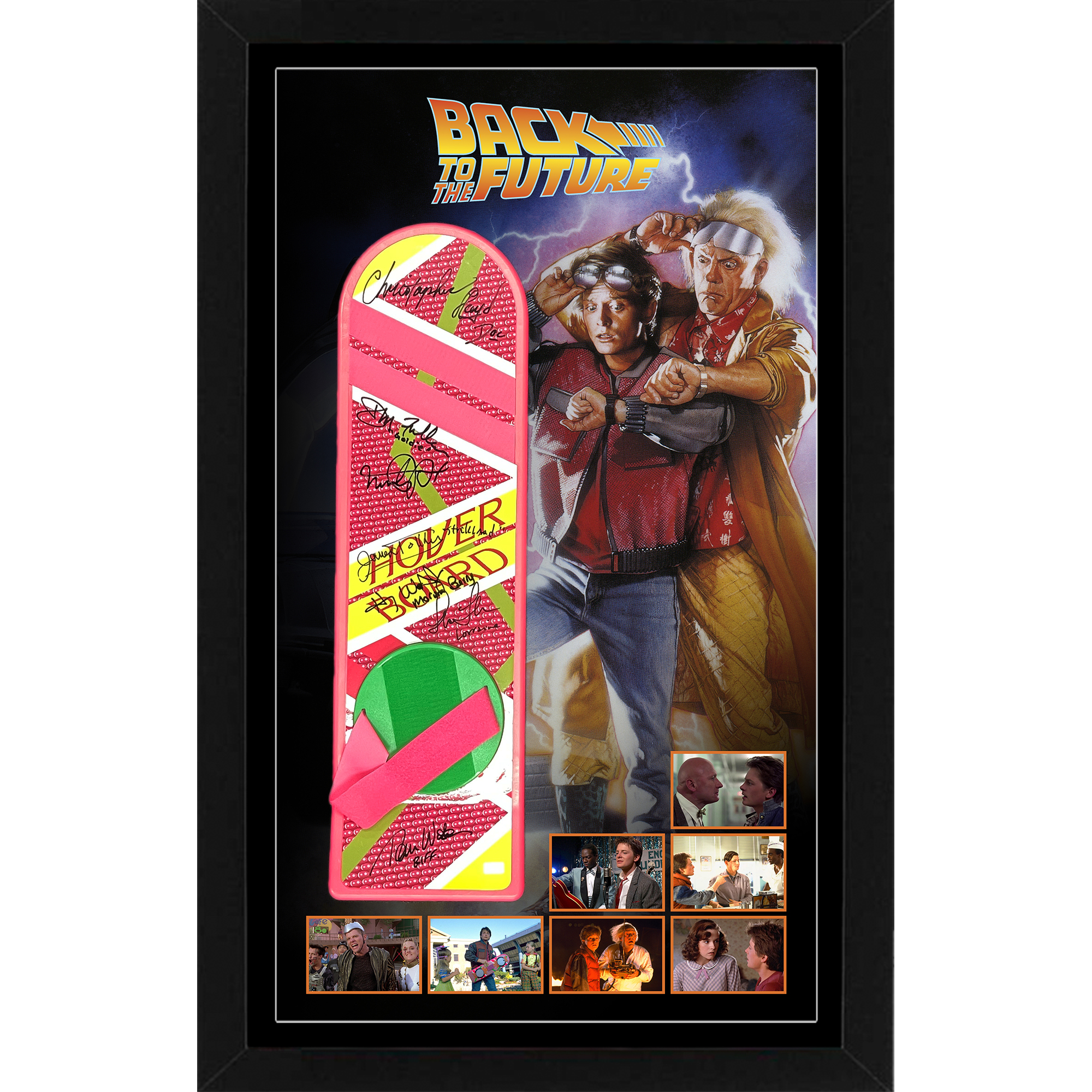 Back to the Future – Cast Signed Signed & Framed Full Size ...