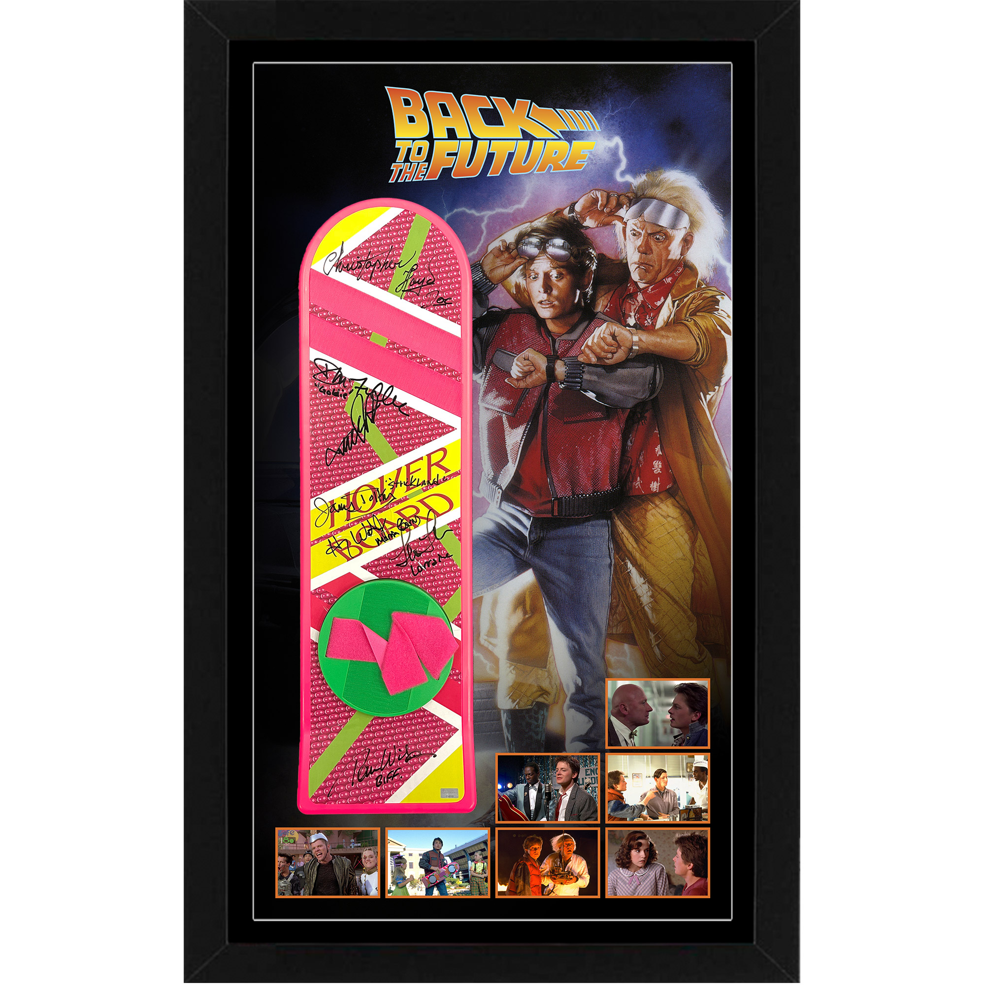 Back to the Future – Cast Signed Signed & Framed Full Size ...