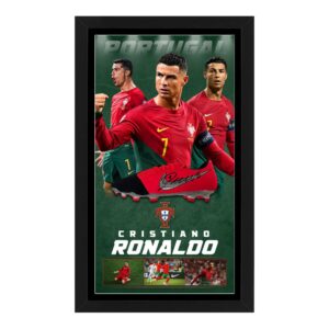 Soccer - Cristiano Ronaldo Portugal Signed & Framed Boot