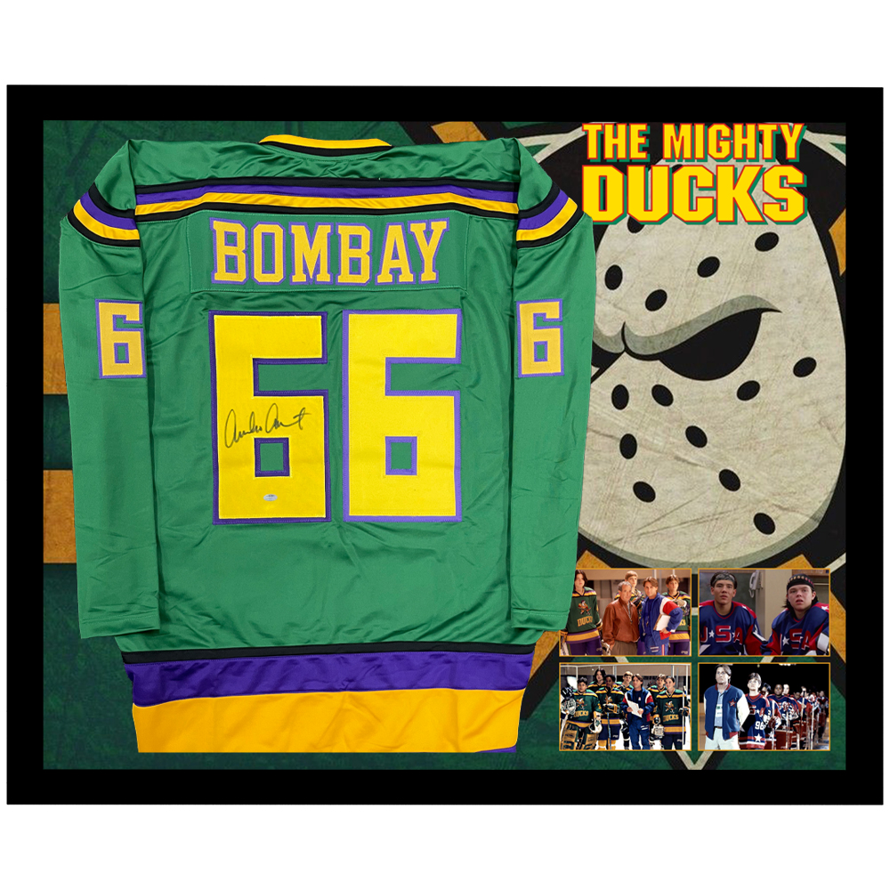 The Mighty Ducks – EMILIO ESTEVEZ Signed & Framed Jersey (S...