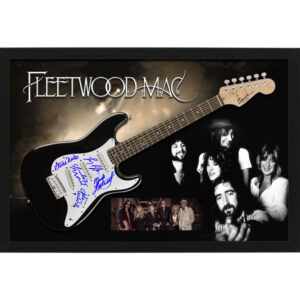 Music - Fleetwood Mac Hand Signed & Framed Full Size Guitar