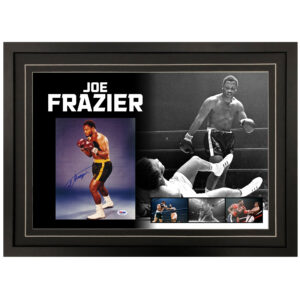 Boxing - JOE FRAZIER Signed & Framed 8x10 Photo Display (PSA/DNA COA)
