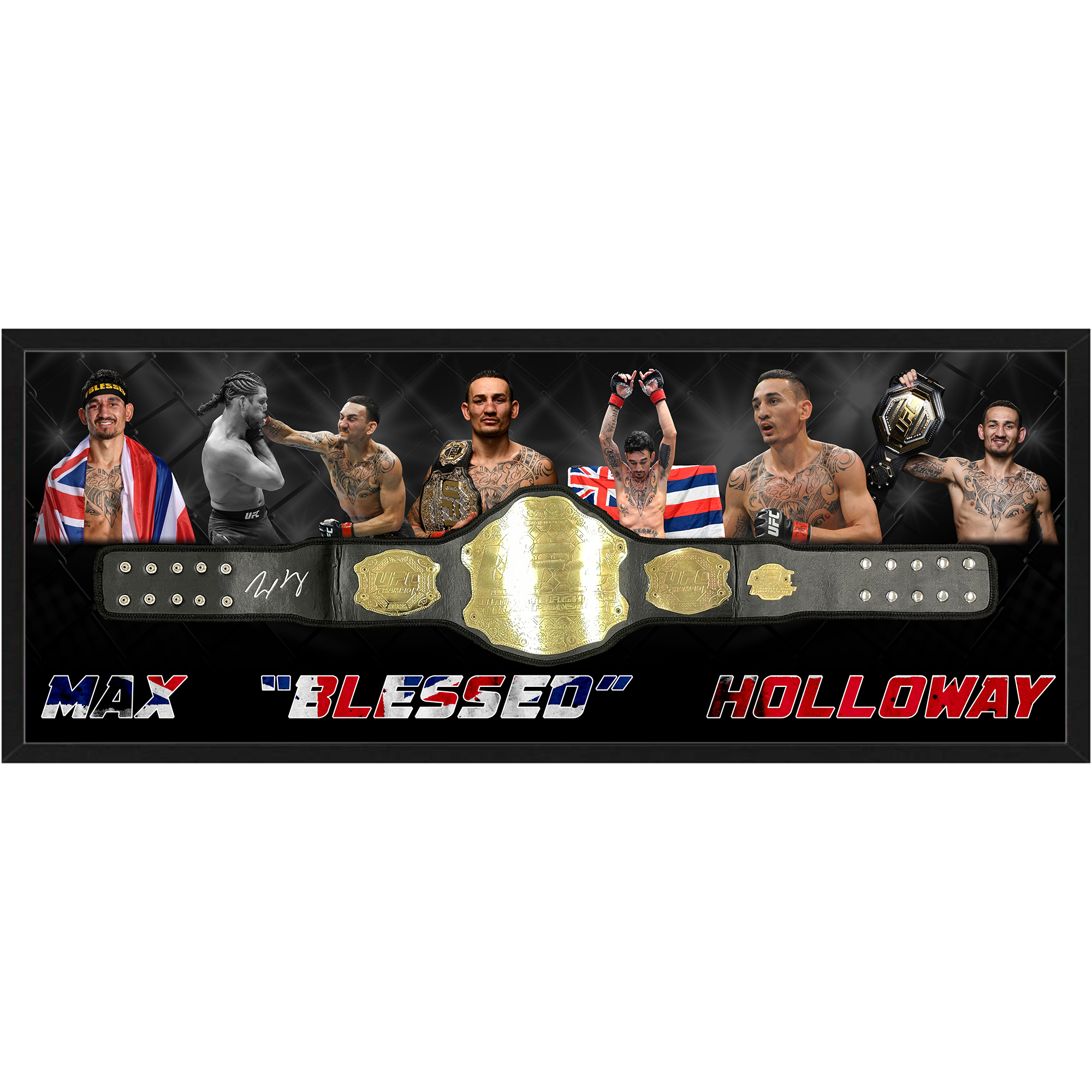 UFC – MAX HOLLOWAY Signed & Framed UFC Belt (JSA COA)