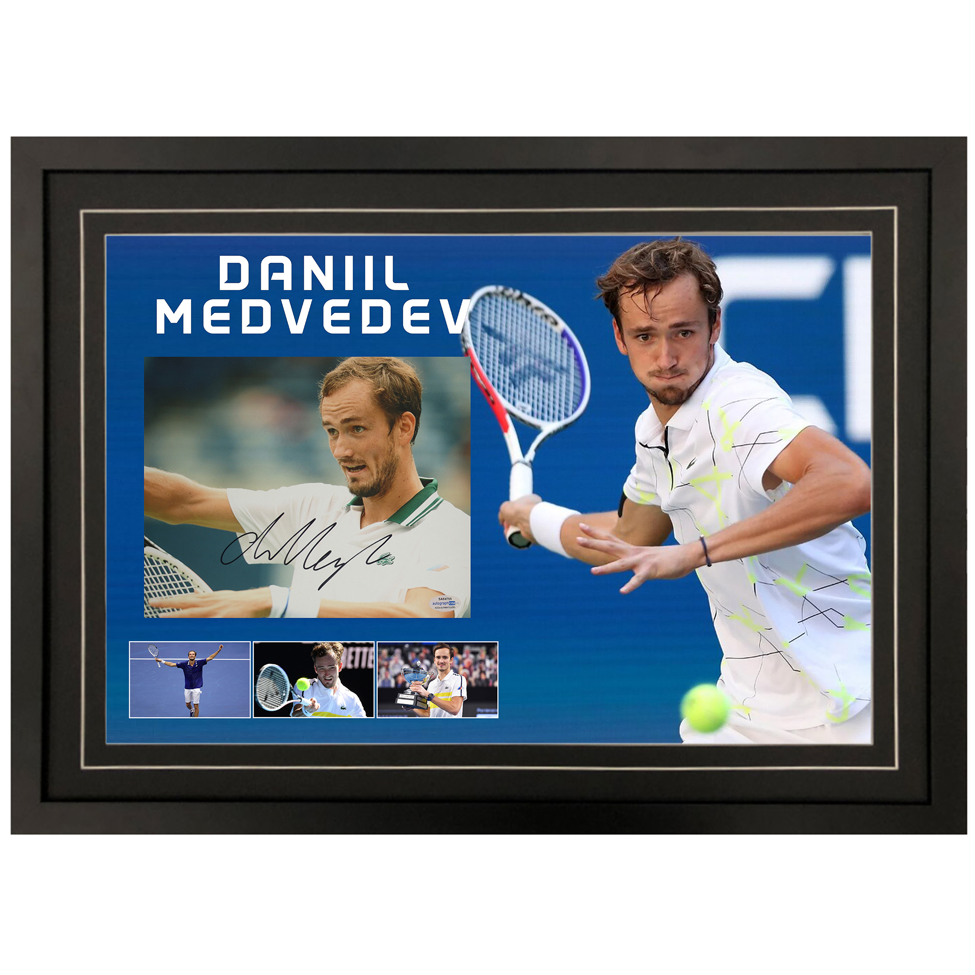 Tennis – Daniil Medvedev Signed & Framed 8×10 Photo Di...