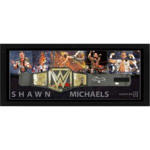 SHAWN MICHAELS Signed & Framed Replica WWE Championship Belt (Beckett Hologram)