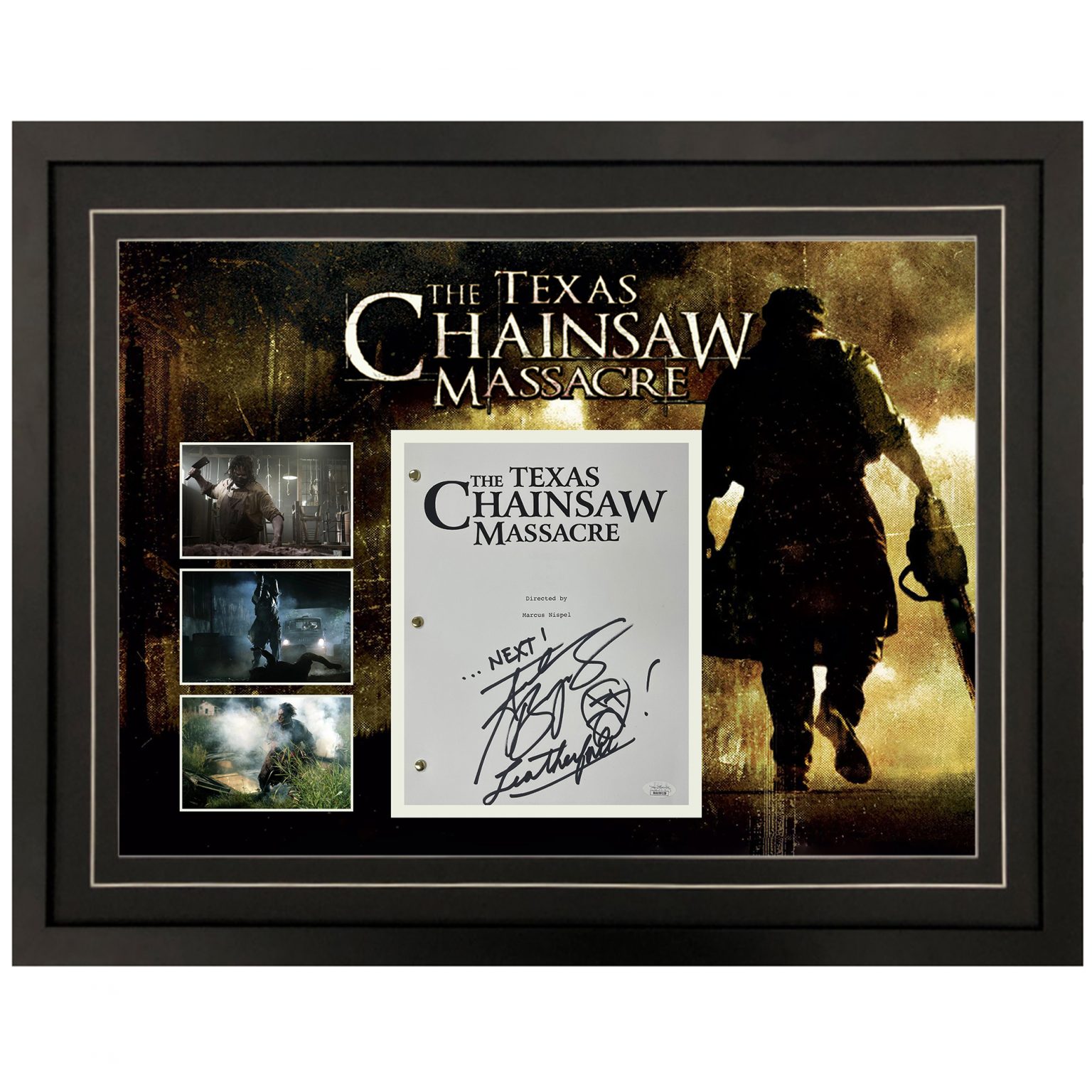 Andrew Bryniarski Signed & Framed "Texas Chainsaw Massacre" Movie