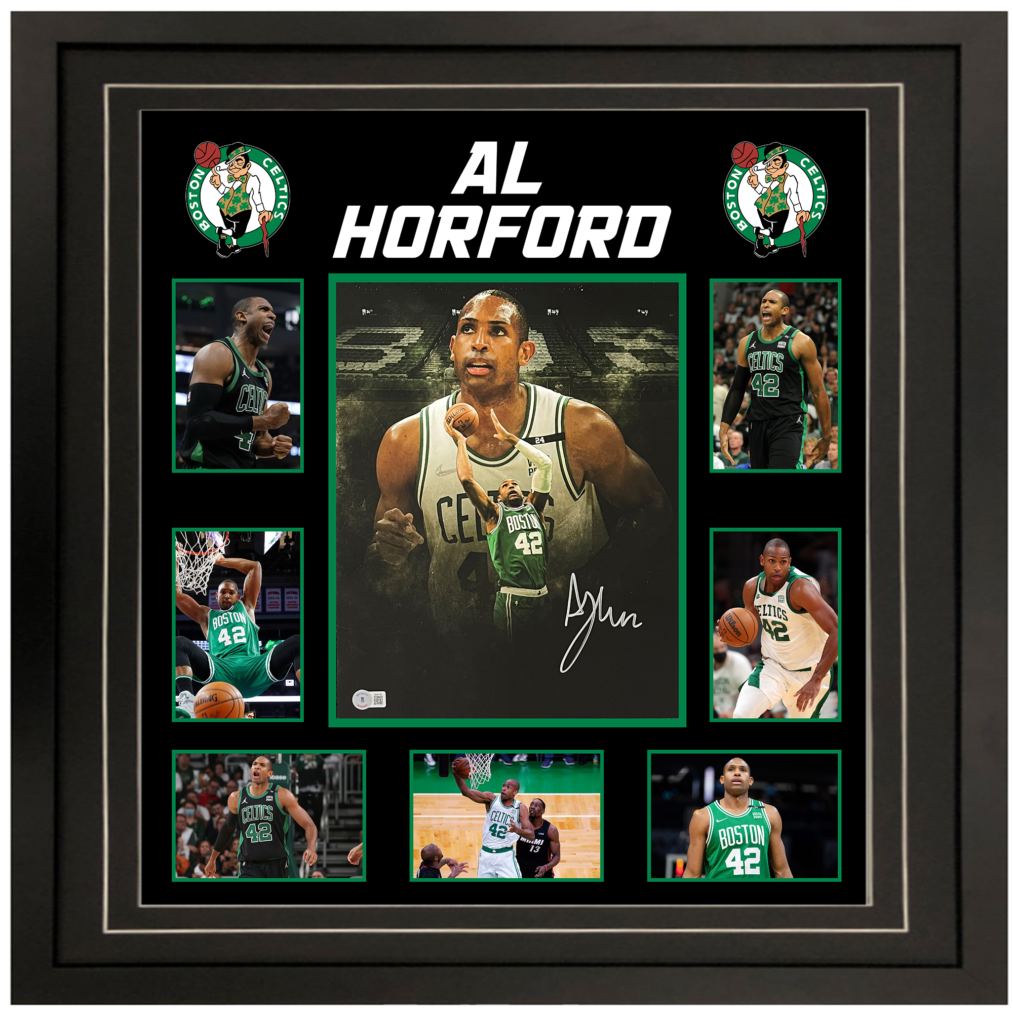 Basketball – AL HORFORD Signed & Framed 11×14 Photo Displa...