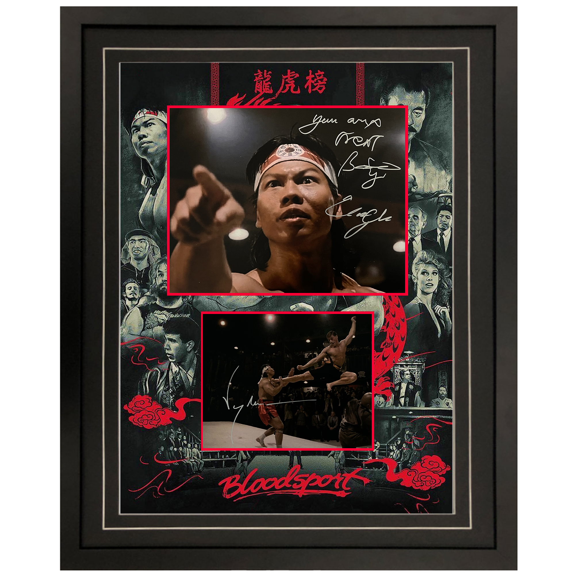 Jean Claude Van Damme & Bolo Yeung – Bloodsport Signed ...