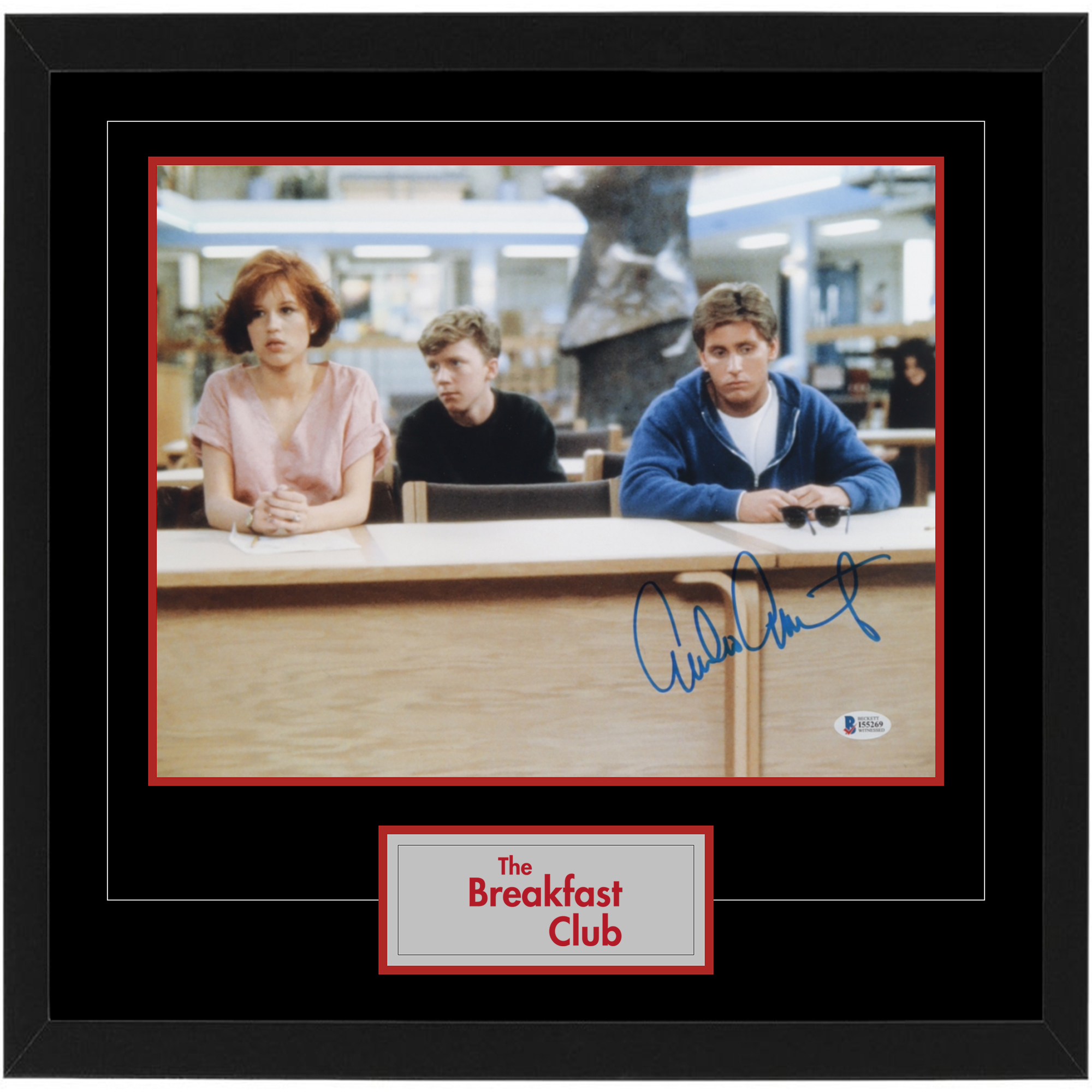 Emilio Estevez Signed & Framed The Breakfast Club 11×14 Phot...