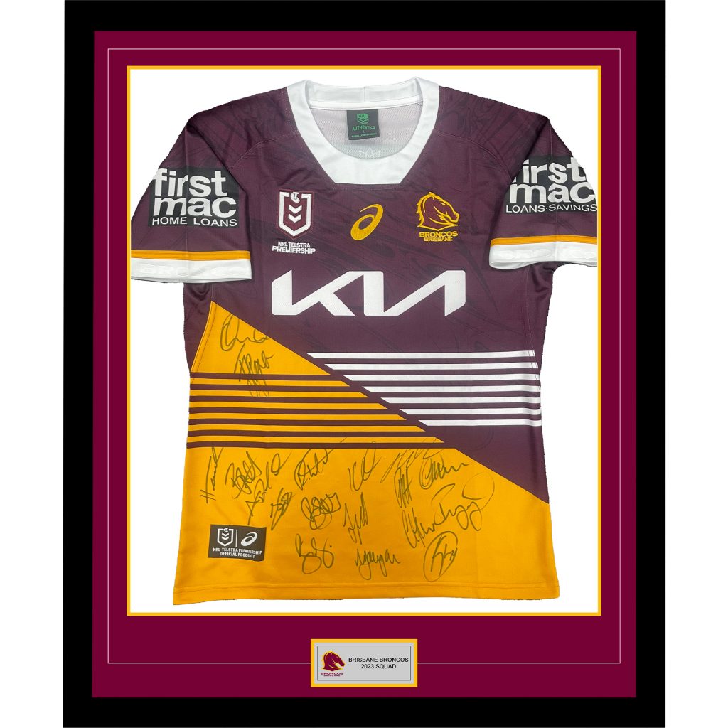 2023 Broncos Signed Jersey – Down Syndrome QLD