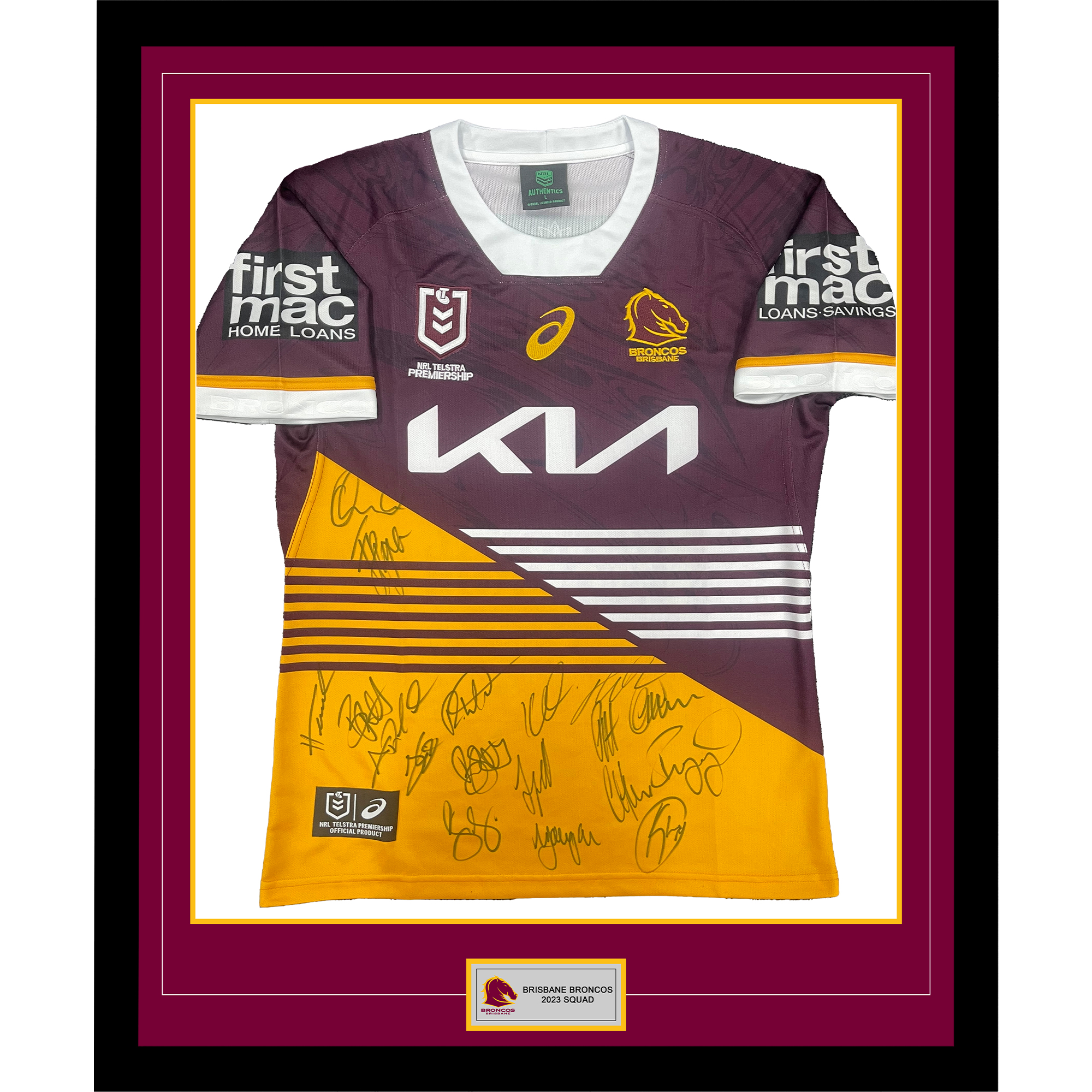 PRE-ORDER Brisbane Broncos 2023 Premiers Signed Jersey