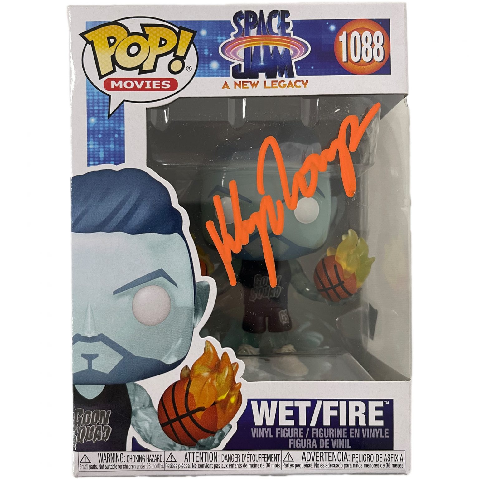 Klay Thompson Signed "Space Jam" Wet/Fire 1088 Funko Pop! Vinyl (Fanatics Hologram