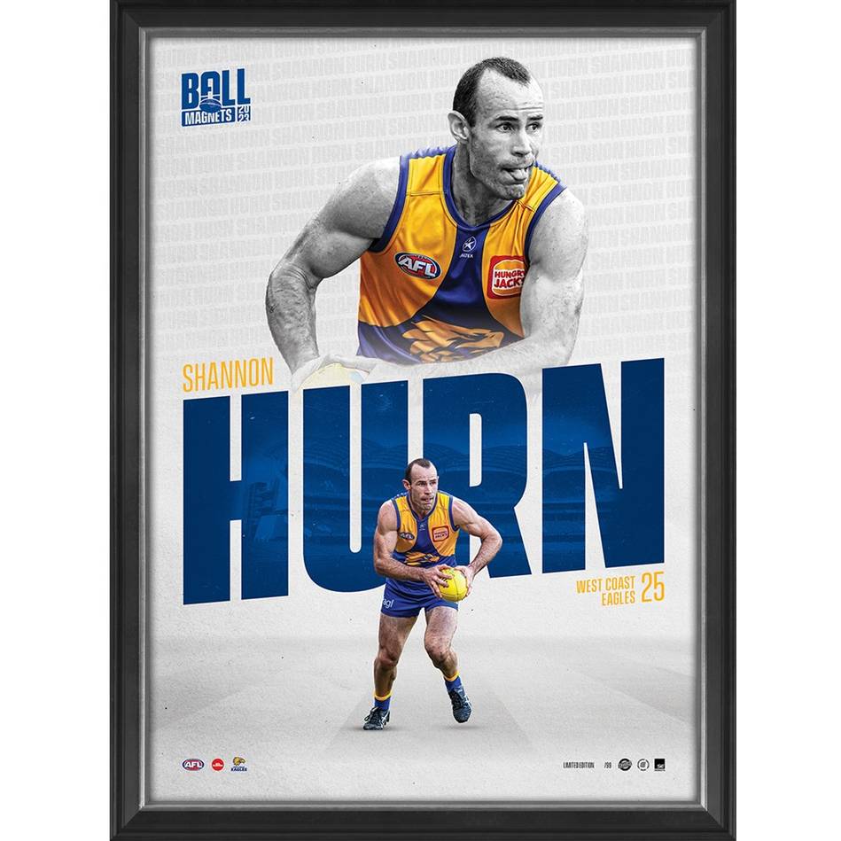 West Coast Eagles – SHANNON HURN AFL COLLECTORS EDITION SERIES T...