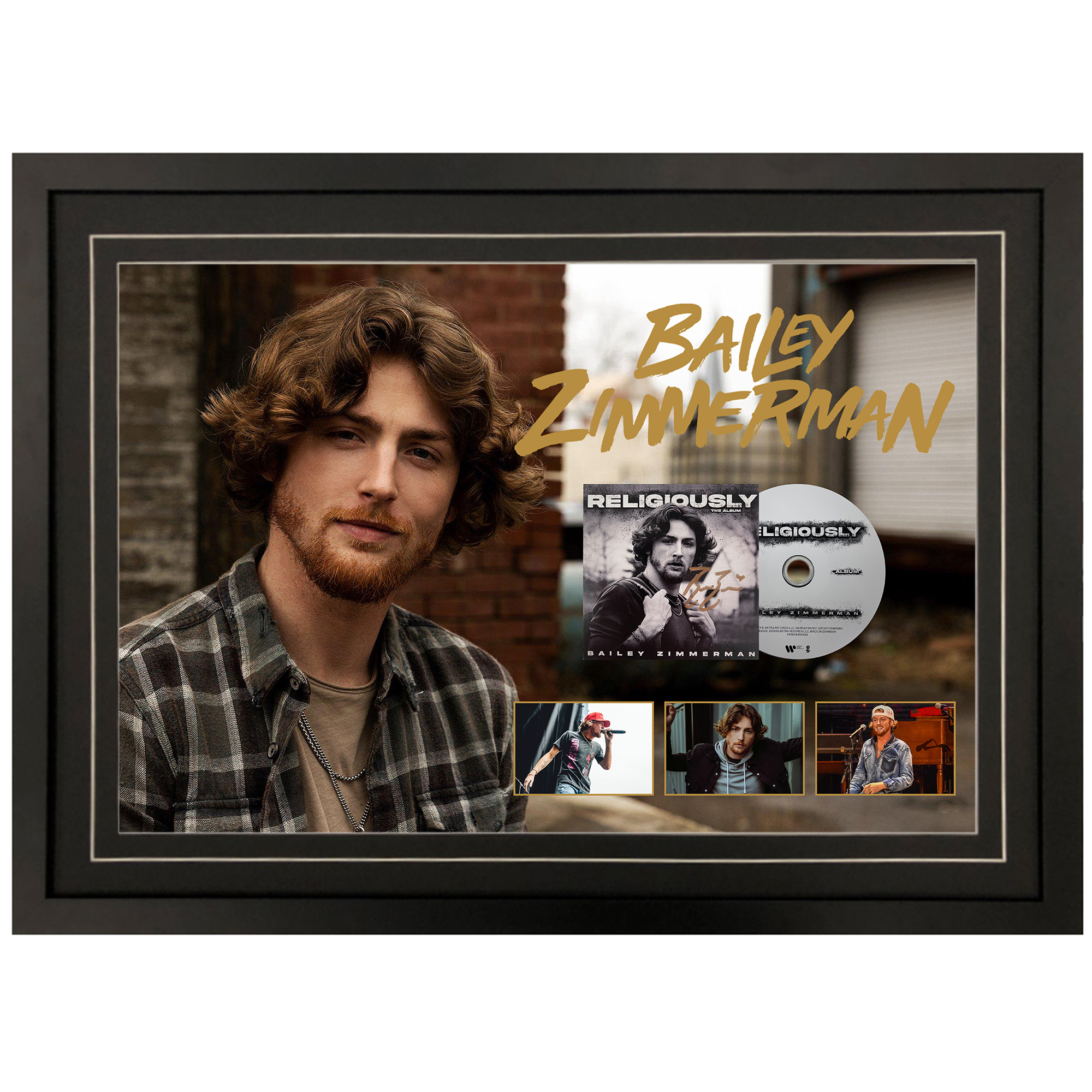 Bailey Zimmerman – Signed & Framed Religiously The Album CD...