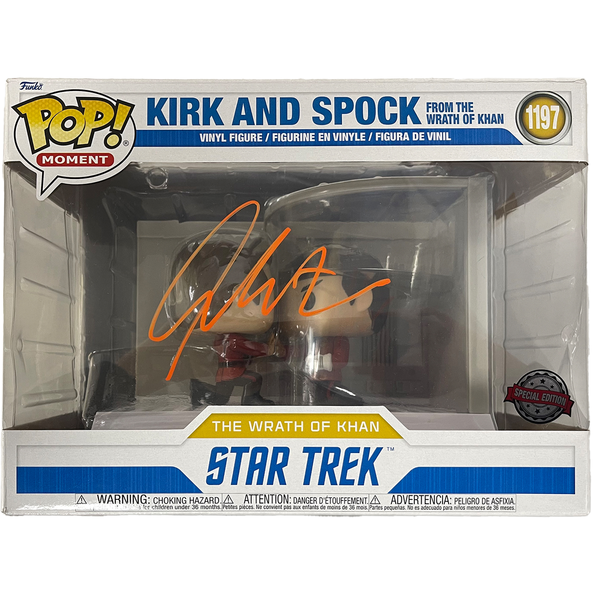WILLIAM SHATNER Signed “Star Trek” Kirk And Spock #1197 Fu...