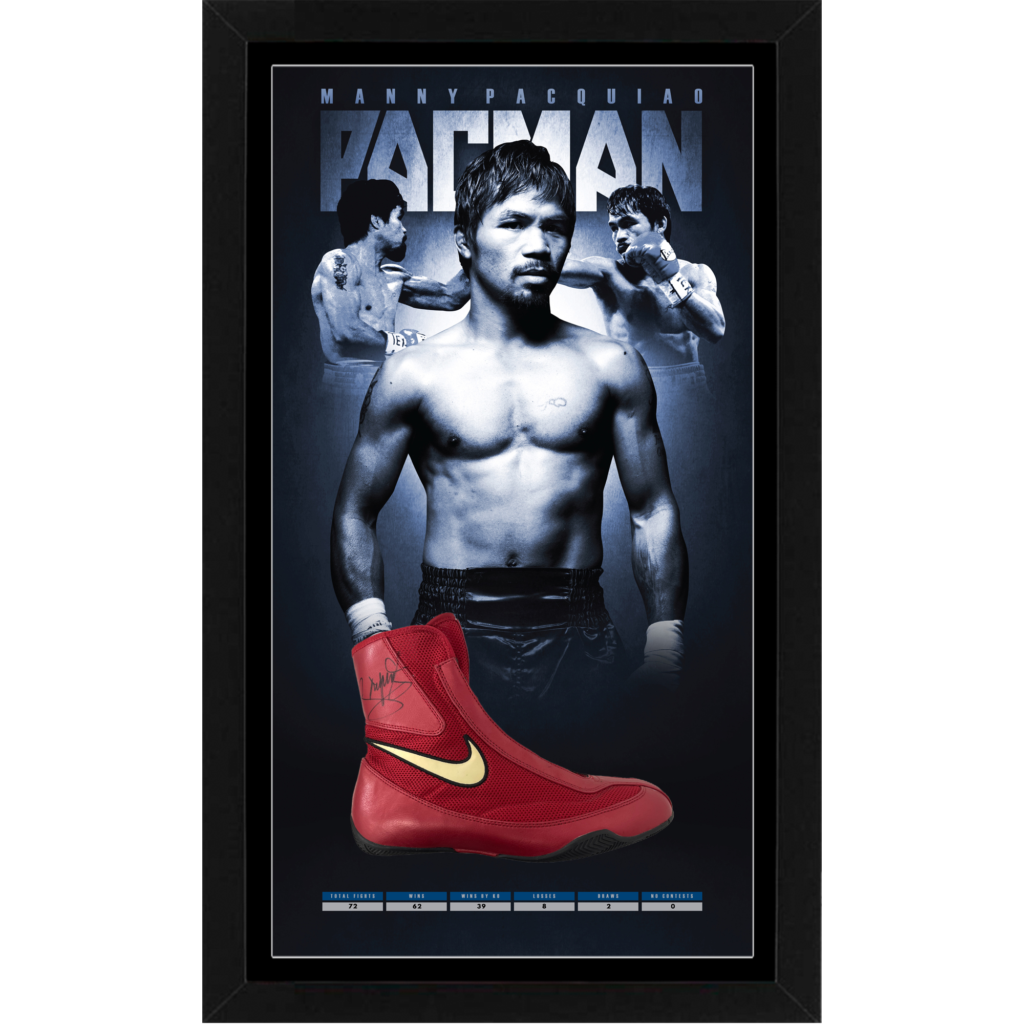 Boxing – Manny Pacquiao Signed & Framed Nike Boxing Shoe (J...