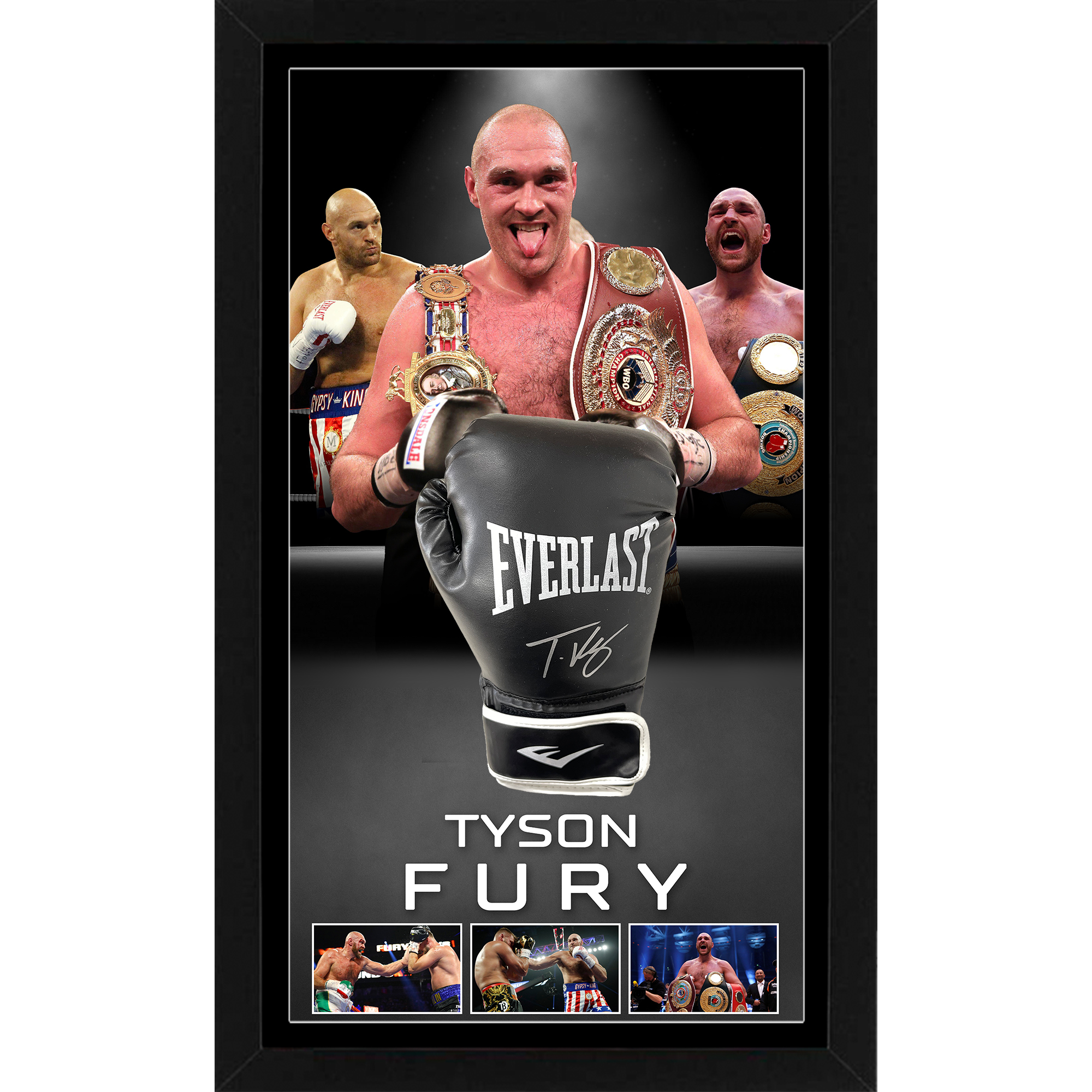 Tyson Fury Signed & Framed Everlast Boxing Glove