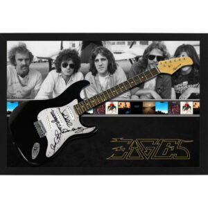 Music – The Eagles Hand Signed & Framed Full size Guitar