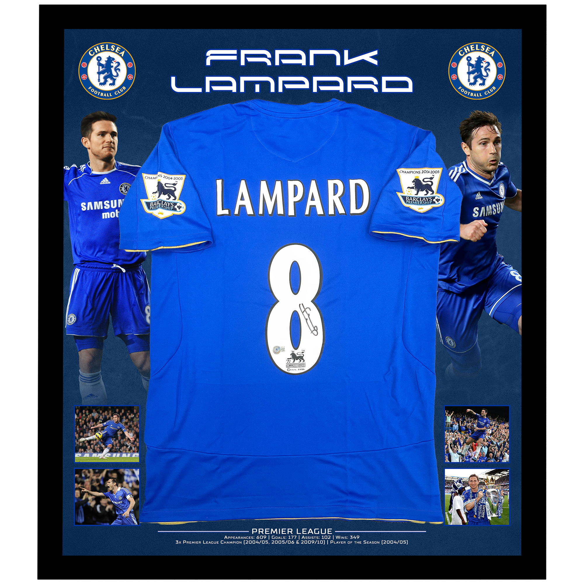 Soccer – Frank Lampard Signed & Framed Chelsea Jersey (Beckett ...