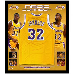 Basketball - Magic Johnson Signed Lakers Jersey (Beckett COA)