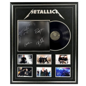 Music - Metallica - Metallica The Black Album Signed & Framed Album Cover