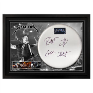 Metallica - Signed & Framed Drumskin