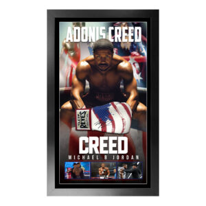Michael B. Jordan - "Creed" Signed & Framed Boxing Glove (Beckett Hologram)