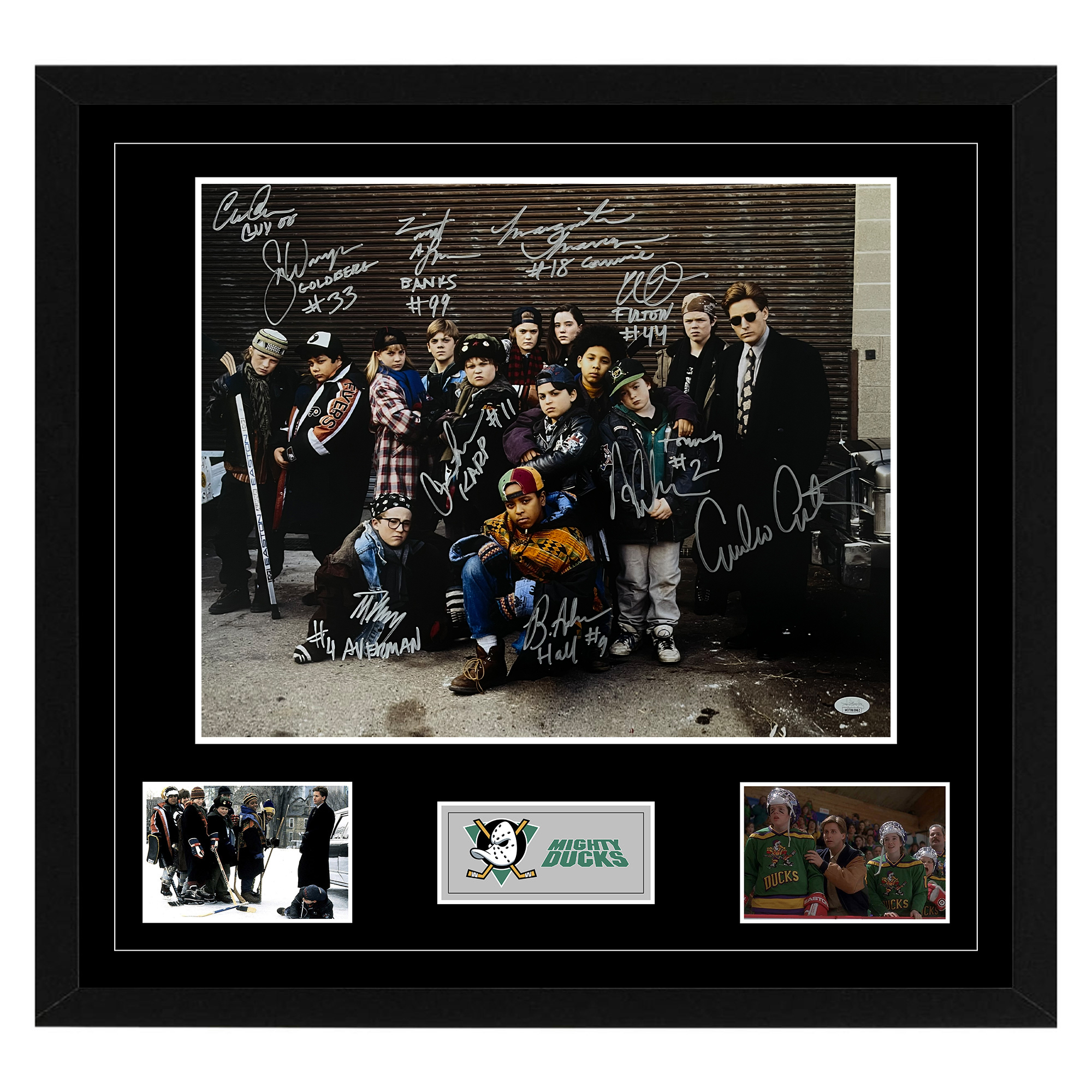 The Mighty Ducks – Cast Signed & Framed w/ Emilio Estevez 1...
