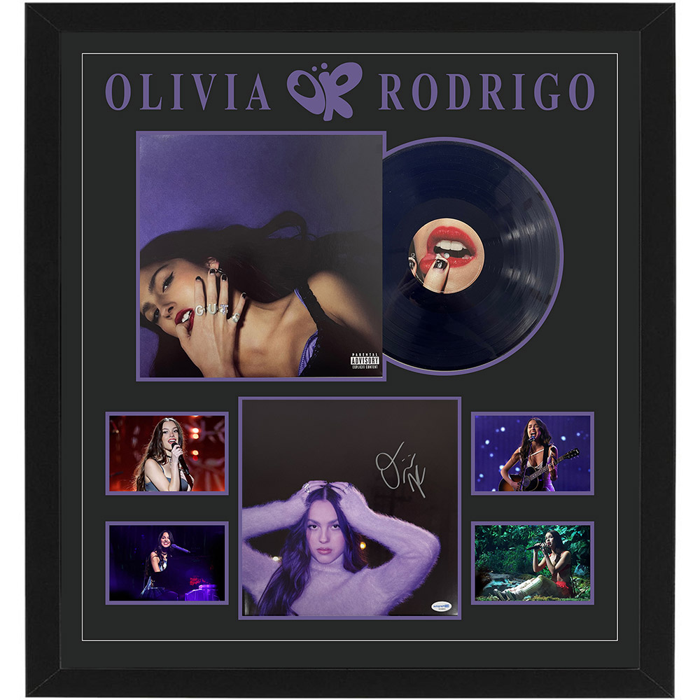 Music – Olivia Rodrigo – GUTS Framed Vinyl Album With Sign...