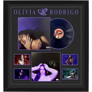 Music - Olivia Rodrigo - GUTS Framed Vinyl Album With Signed Print (JSA COA)