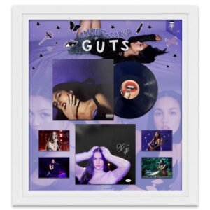Music - Olivia Rodrigo - GUTS Framed Vinyl Album With Signed Print (JSA COA)