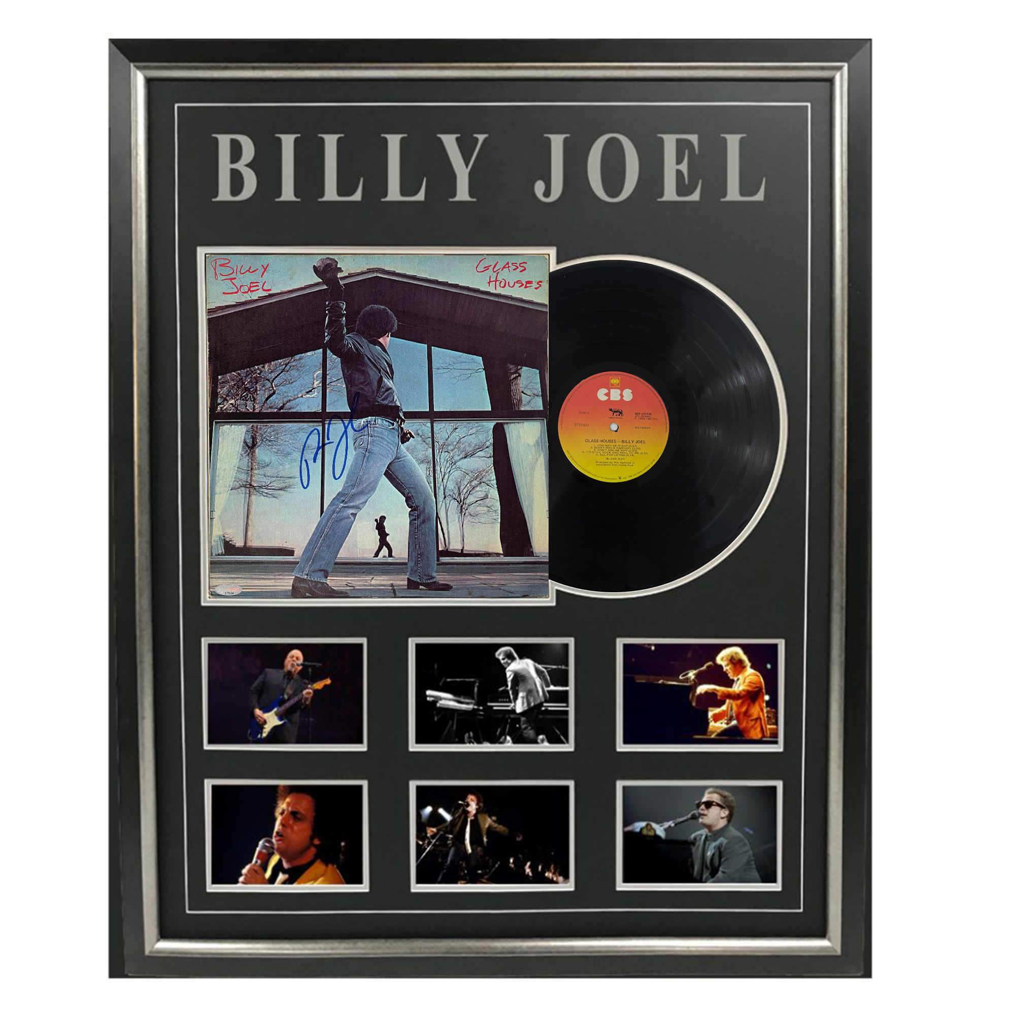Billy Joel – Glass Houses Signed & Framed Album Cover #2763...