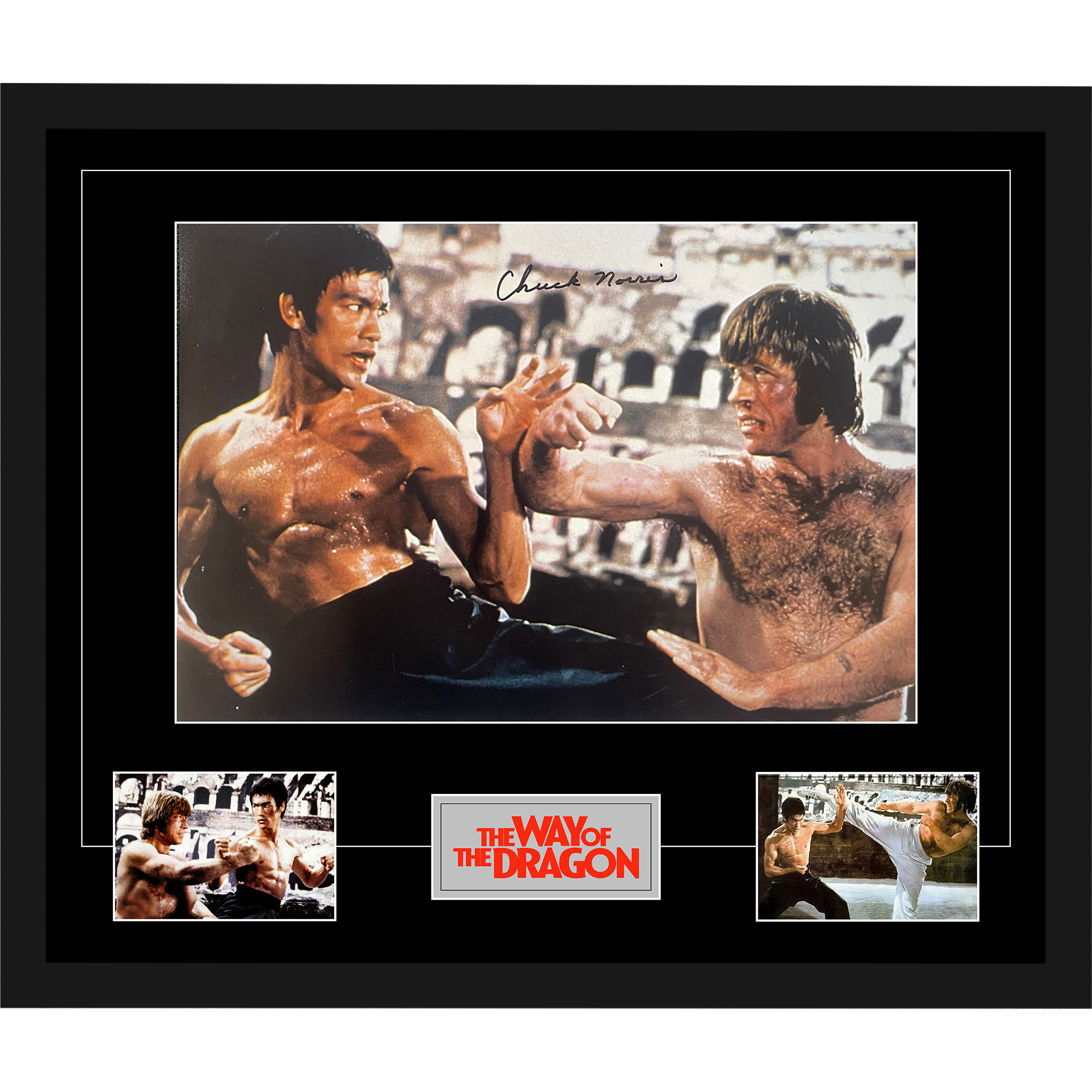 CHUCK NORRIS Signed & Framed “Way Of The Dragon” 13.5...