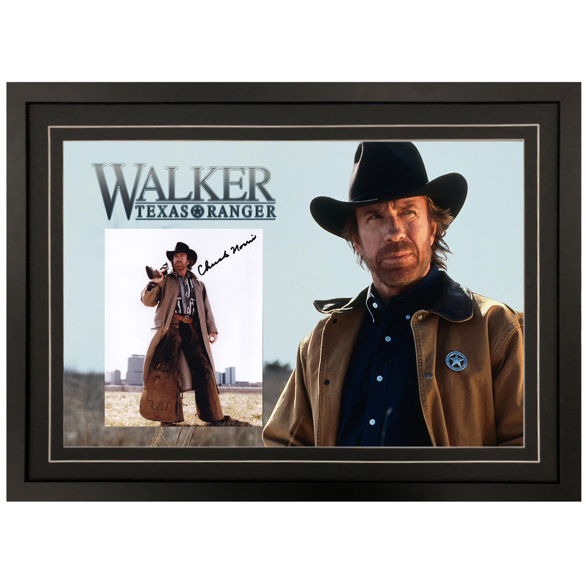 CHUCK NORRIS “Walker, Texas Ranger” Signed & Framed 8...