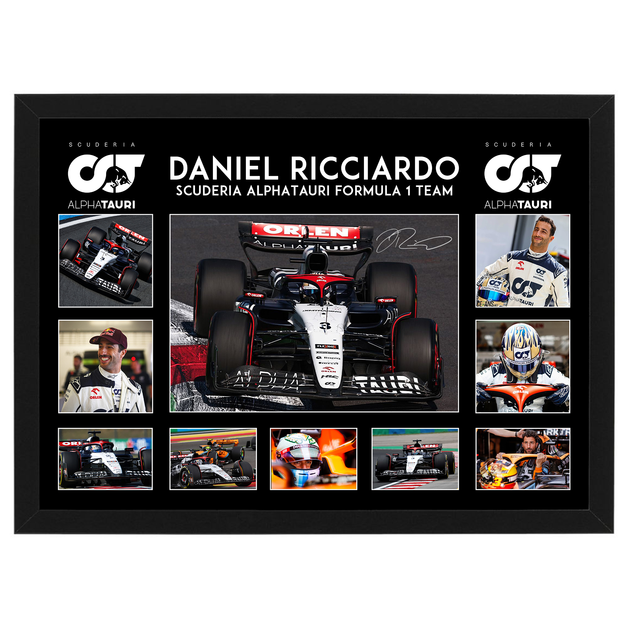 Formula 1 – Daniel Ricciardo AlphaTauri 2023 Framed Large Photo ...