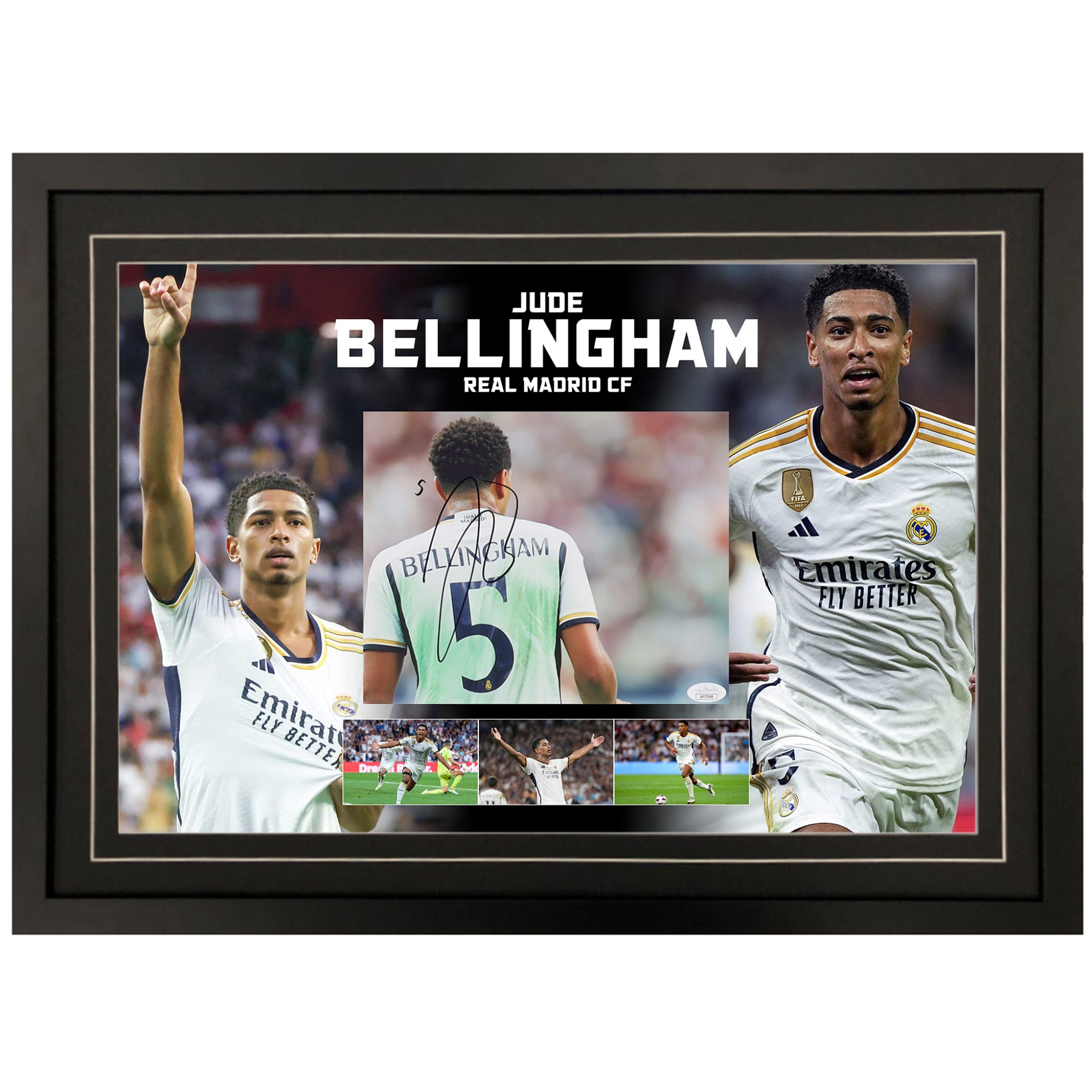 JUDE BELLINGHAM Real Madrid Signed & Framed 8x10 Photo (JSA COA