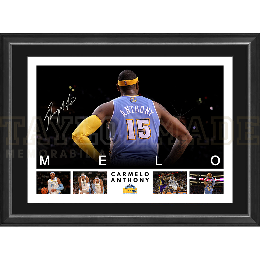 Basketball – Carmelo Anthony Signed & Framed “MELO...