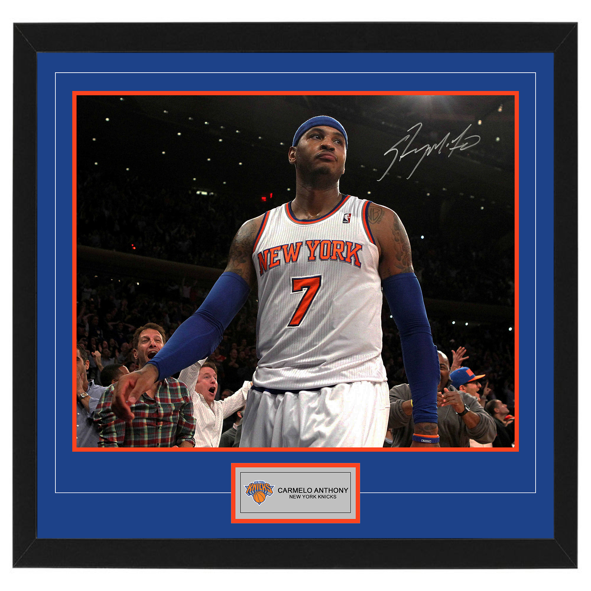 Basketball – CARMELO ANTHONY Signed & Framed Knicks 16×20 ...